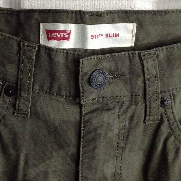 Levi's 511 Slim Fit Performance, Youth 14; Camo pattern, Quality, rugged, Jeans - Picture 2 of 5